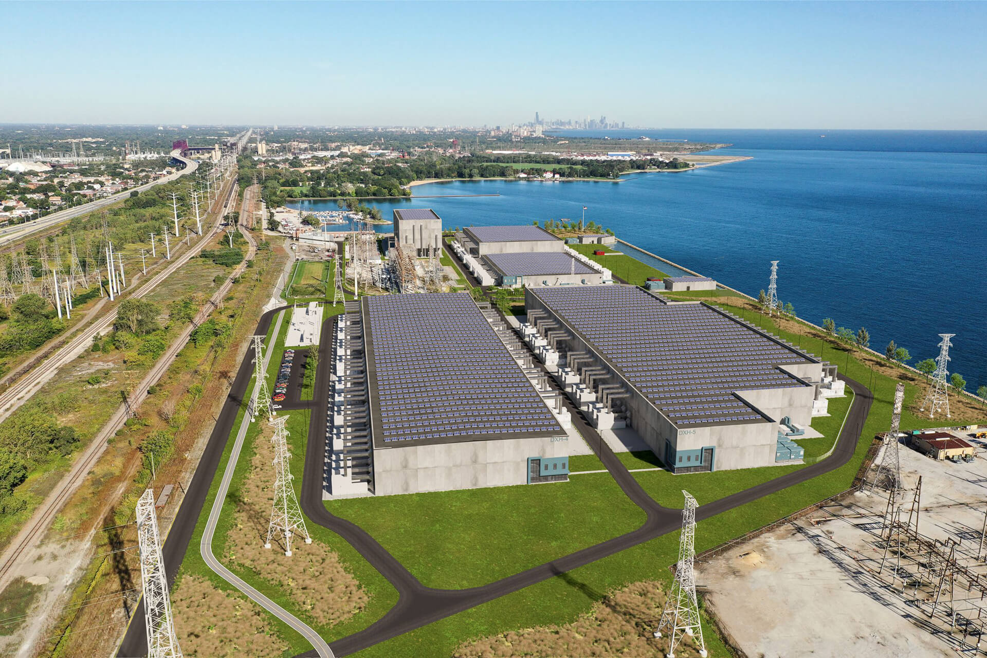 Digital Crossroad Hammond Indiana Data Center Campus - Rendering