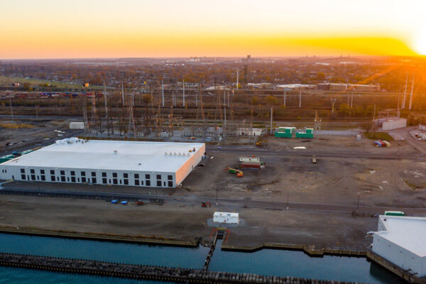 Digital Crossroad - Data Center Campus at Sunset