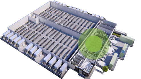 Digital Crossroad - Data Center DX-1 Power Room - Rendering
